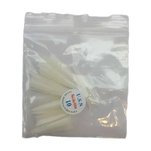 USN Tips Stiletto - Natural 10/pack