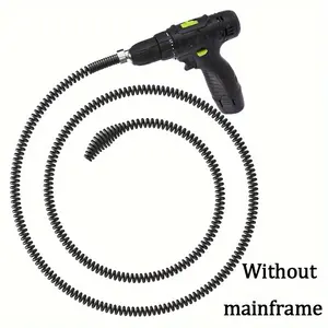 1 Piece Electric Drain Cleaning Tool, 39.37 Inch Flexible Metal Snake, Waterproof, Suitable for Sinks and Toilets - Easily Removes Hair and Waste, Perfect for Kitchen and Bathroom Pipes, Bathroom Unclogger | Flexible Design | Waterproof Tools, Bathroom Cl