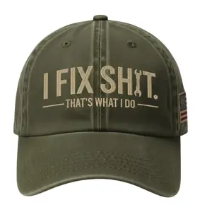Vintage Low Profile Pigment Dyed Washed Dad Hat, Casual Trendy Funny Mechanic Gift for Dad, Gen X Casual Cap for Repair Enthusiasts, Casual Trendy Hat, Fun Mechanic Gift