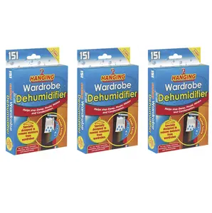 12 x HANGING WARDROBE DEHUMIDIFIER BAGS DAMP MOULD MOISTURE MILDEW CONDENSATION