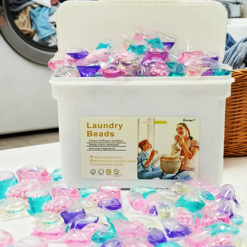 Cotton Laundry Pellets - 5-in-1 Concentrated Diaper Cake Formula for Home Laundry, Powerful Stain Removal, Gentle Fabric Softening, Long-Lasting Fresh Scent, Easy Use, Effective Clean