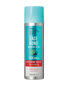 Kiss Colors & Care Lace Bond Spray LBS01 - Extreme Hold, 11oz Bond Smoother Haircare Product