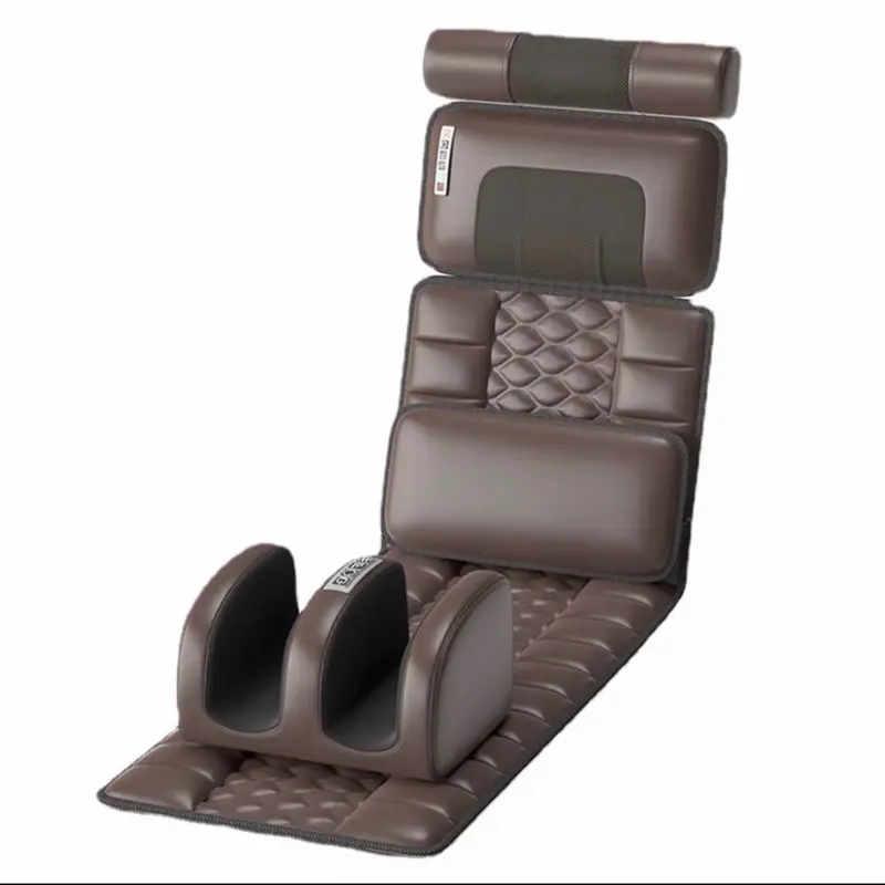 Full Body Massage Mat with Heat Foldable Back Massager for Neck Shoulders Waist & Legs Relaxing Massage Pad Best Gift for Birthday Holidays