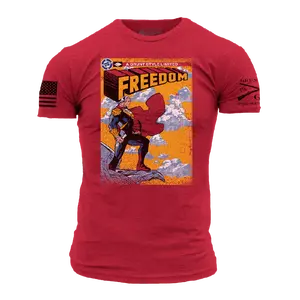 Freedom Comic T-Shirt - Red