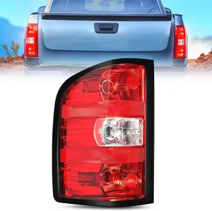 Nilight Driver Side Taillight Assembly for 2007 2008 2009 2010 2011 2012 2013 2014 Chevy Silverado 1500 2500HD 3500HD 2007-2013 GMC Sierra Rear Lamp w/Bulbs and Harness brake
