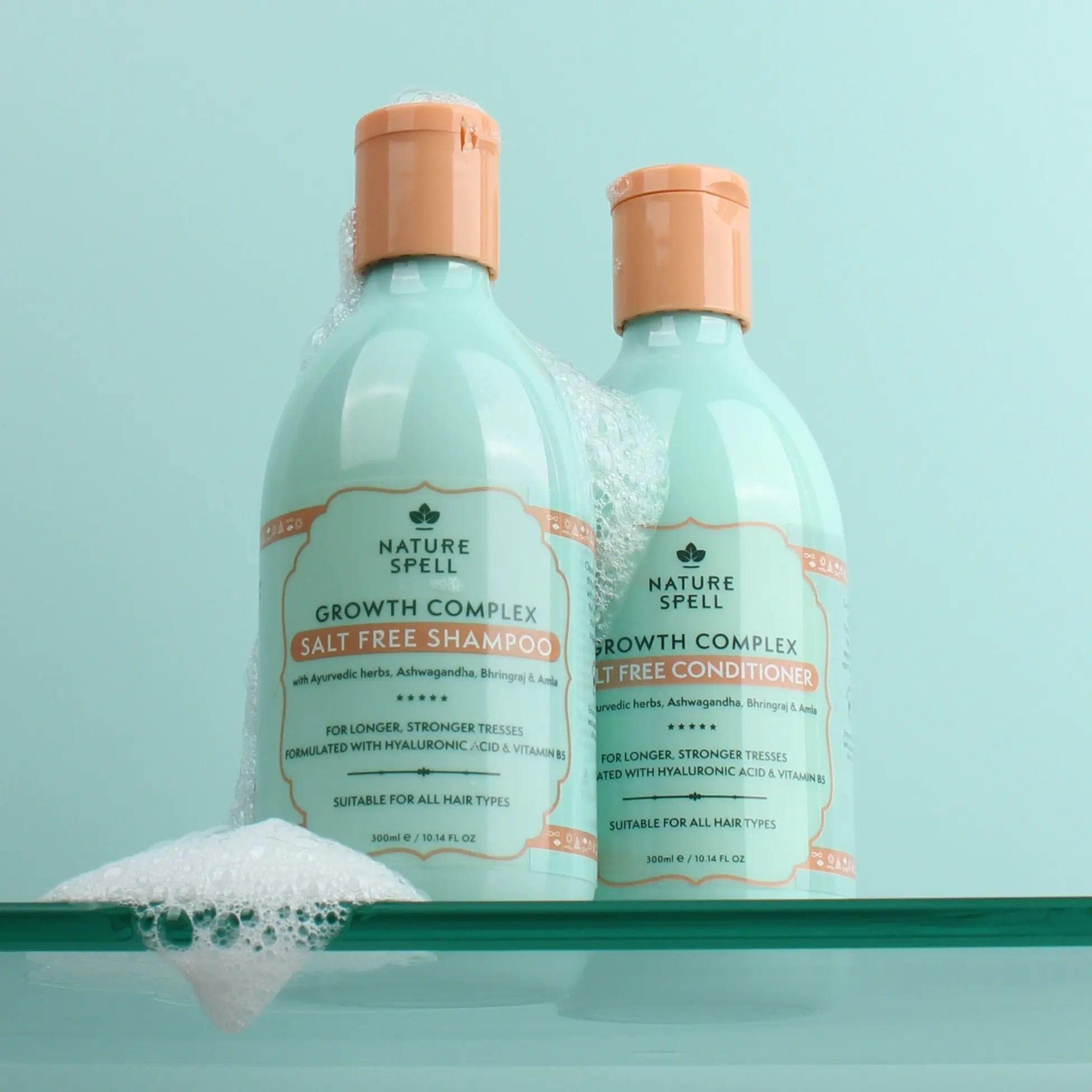 Nature Spell Growth Complex Duo - Hair Growth Shampoo & Conditioner 300ml x 2