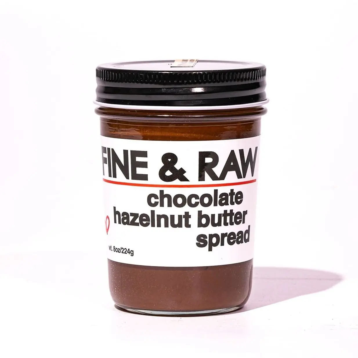Fine & Raw Chocolate Hazelnut Butter Spread 8 Ounce – Clean Ingredients, Vegan, and Organic Chocolate Hazelnut Spread, Healthy Chocolate Hazelnut Spread (Chocolate Hazelnut)