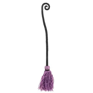 Purple Swirl Costume Witch Broom