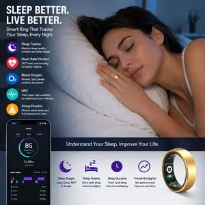 Smart Ring for Men & Women – Sleep & Activity, Heart, Fitness, Wearable, Waterproof 5ATM