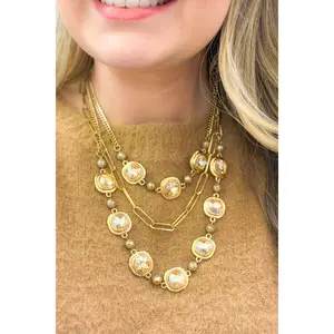 Gleaming Gold Symphony Necklace