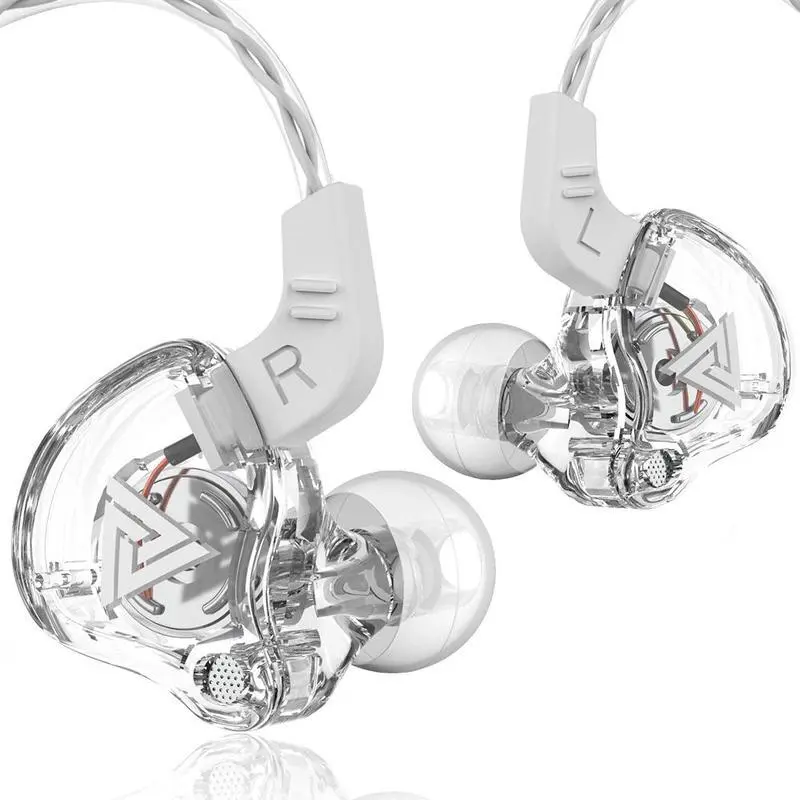 QKZ AK6 Wired In-Ear Gaming Earphones with Dynamic Driver for 3D Sound, Deep Bass, Clear Mic, Compatible with PS5, XBOX, Consoles, Ideal for Esports, Voice Chats