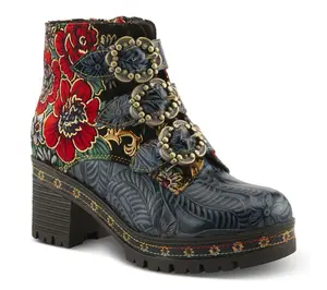 L'Artiste by Spring Step Leather Ankle Boots -Brazza