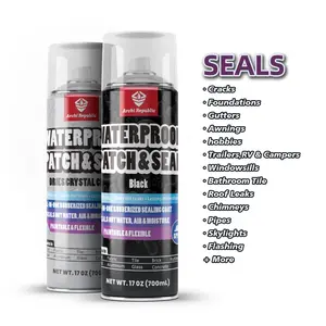ARCHI REPUBLIC 17oz Waterproof Patch & Seal Rubberized Sealant Spray – Crystal Clear Leak-Repair Coating, Instant Waterproofing, Roof / RV / Gutter / Window Seal – Flexible, UV-Resistant, Air & Moisture Barrier