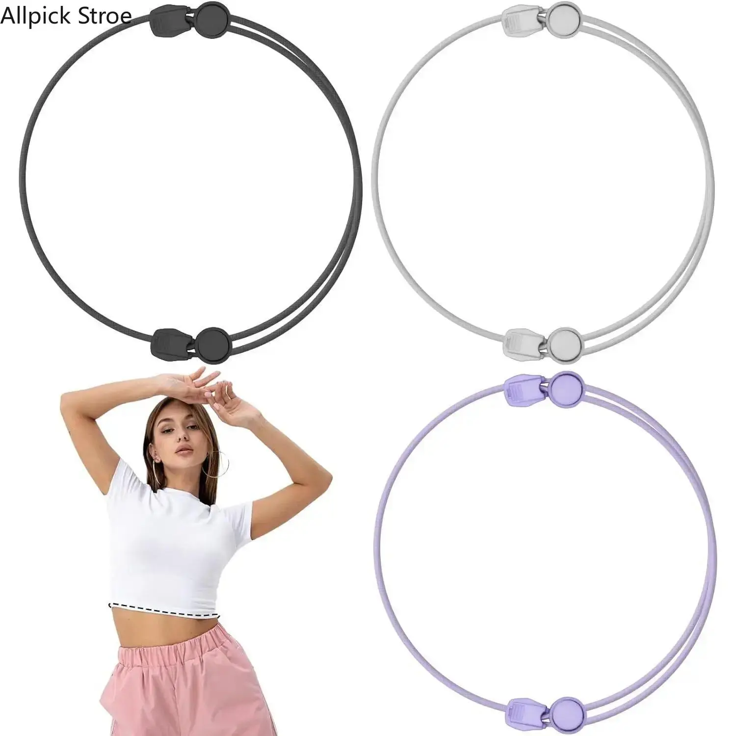 3PCS Adjustable Elastic Band Shirt Tuck Set for Male, No-Sew Cropped Top Fit Adjuster, 115-152cm Plastic Styling Hack for Oversized Clothes, Casual Outfits Workwear Accessory
