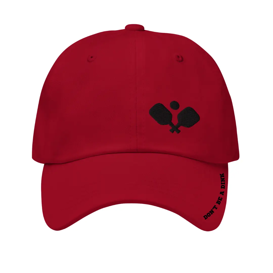 Don't Be a Dink Hat, Red Pickleball Hat, Baseball Cap
