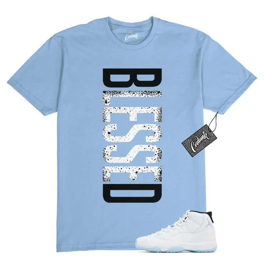 11 Legend Blue Columbia 2024 Black White Unisex Shirt to Match BLESSED, 11 Legend Outfit, Trending Shirts, Top T-Shirt