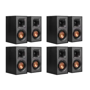 Klipsch Reference R-41M Bookshelf Speaker (4 Pairs - 8 Speakers, Black)