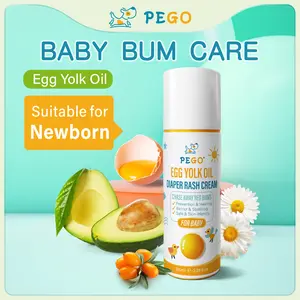 PEGO Baby Diaper Rash Cream - Prevents and Soothes Diaper Rash, Baby Butt Paste, Prevents Red Bottom, 12-Hour Skin Protection, Natural Newborn Skincare, Mom’s Good Choice, 3.38 oz.