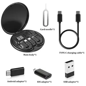 Multi-Port USB Charger, 60w PD Super Fast Charging Type-C Adapter, Portable Power Bank with Universal Compatibility for iPhone Huawei Android Cellphone Devices, Travel Charger, Fast Charging Solution