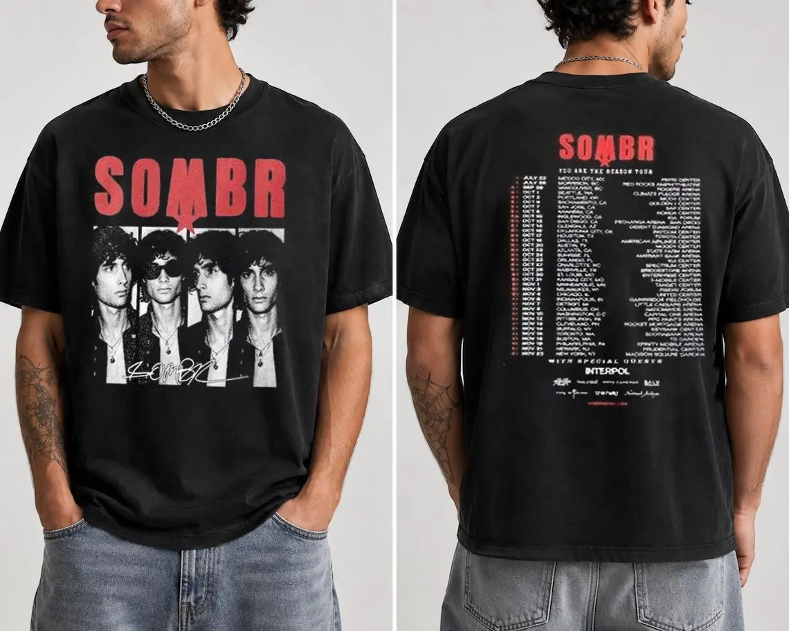SOMBR You Are The Reason Tour 2026 Music Concert T-Shirt 2 SIDE