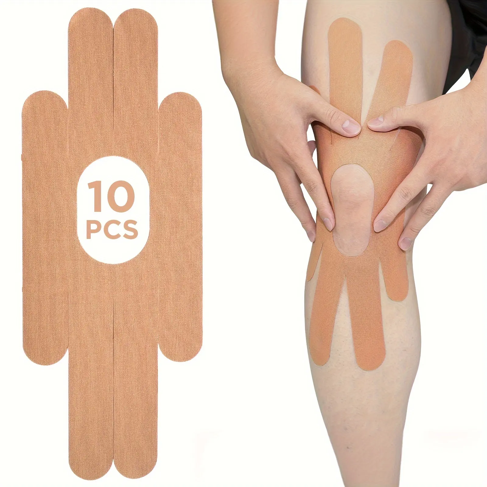 10pcs of K-Tape tablets, knee strength protection and accessories, leather-friendly and breast-friendly, integrated foot, mountaineering, running - OK TAPE