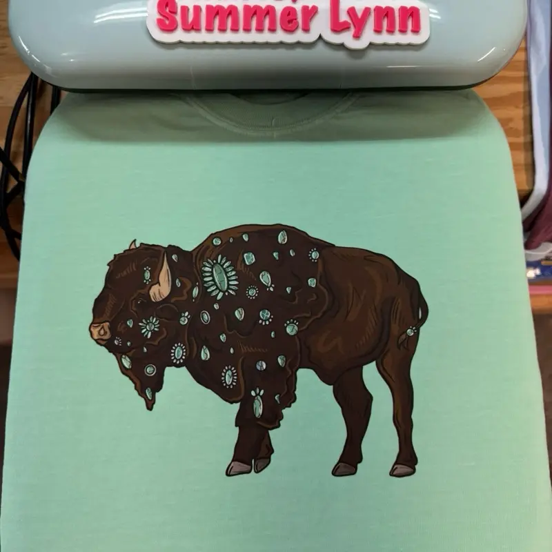 Turquoise buffalo comfort colors Tshirt Turquoise buffalo comfort colors Tshirt
