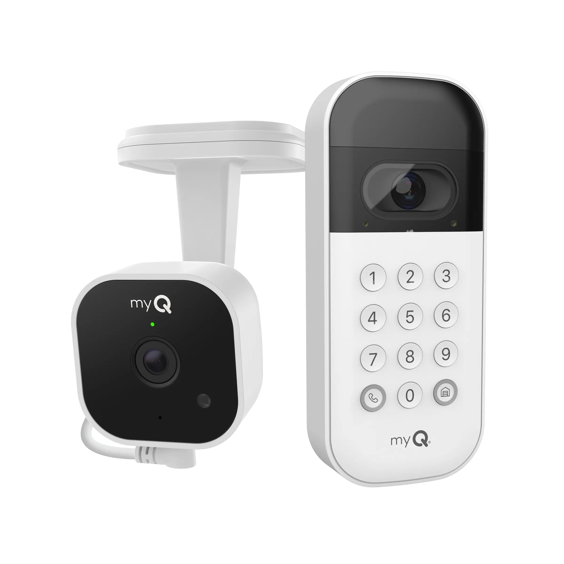 myQ Smart Garage Video Keypad + Smart Garage Camera Bundle myQ Smart Garage Video Keypad + Smart Garage Camera Bundle