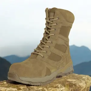 Rothco Forced Entry Composite Toe Boots with Side Zip Coyote Brown, Tactical Boot - 8 Inch