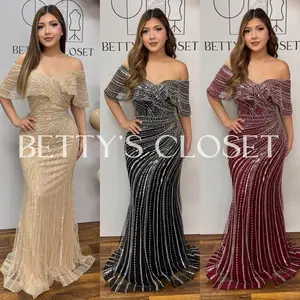 Madrina Sequin Ruffle Neck Dress