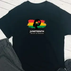 Juneteenth The Day of Freedom DTF ready to press iron on transfer for clothing t-shirts clothing and hoodies(Shirt not included)