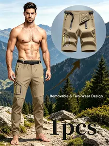 2026 New Spring Summer Detachable Pants, Casual Loose-Fitting Outdoor Sports Climbing Travel, Multi-Pocket Quick-Dry Long Pants for Men