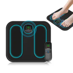 Foot Massager EMS Device, Electric Foot Massage Stimulator for Foot Relaxation & Comfort, 10 Modes 30 Intensity Levels, Portable Design with Wireless Remote Control, Soothing Tired Feet, Gift for Mom & Dad