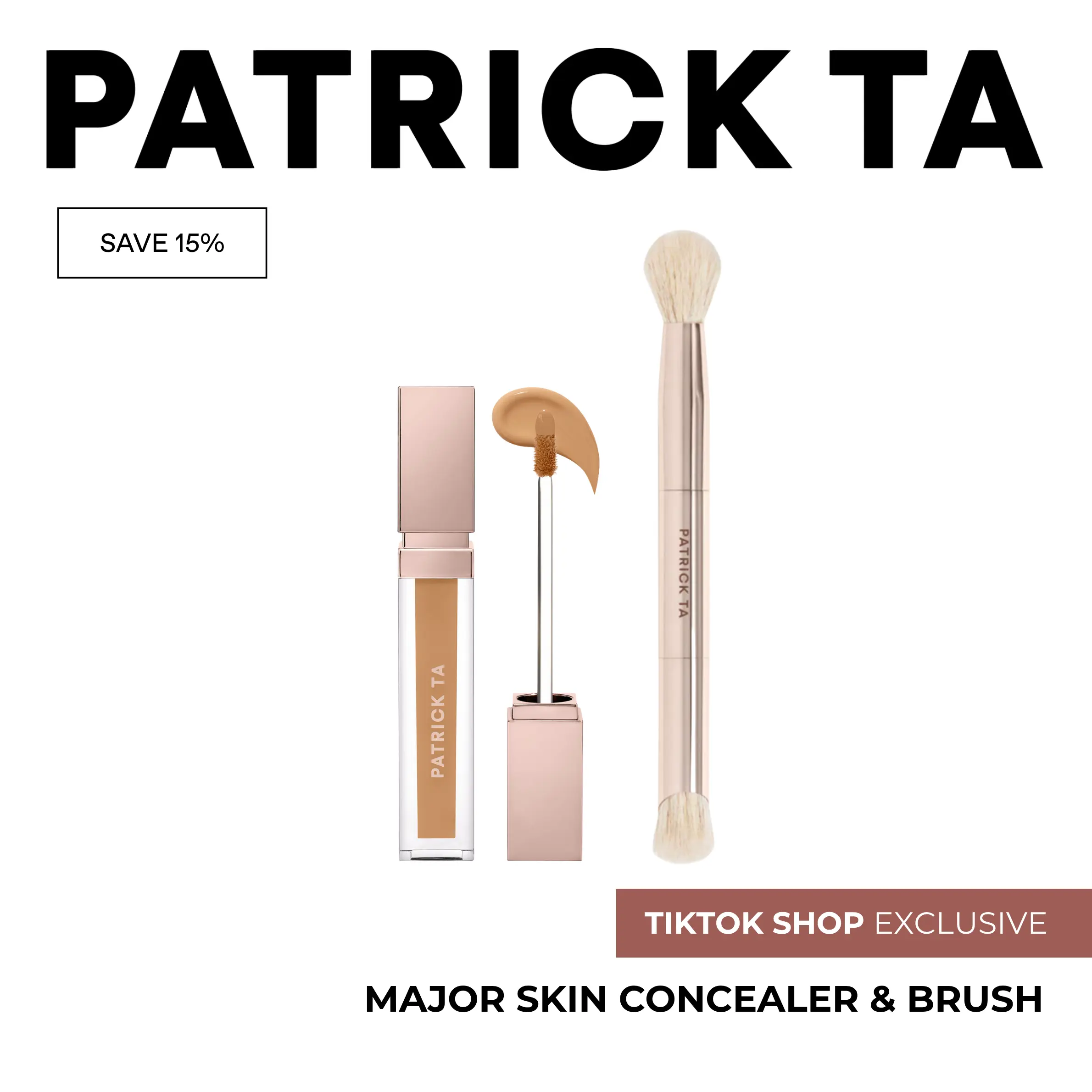 Major Skin Brightening Concealer and Dual-Ended Brush Set