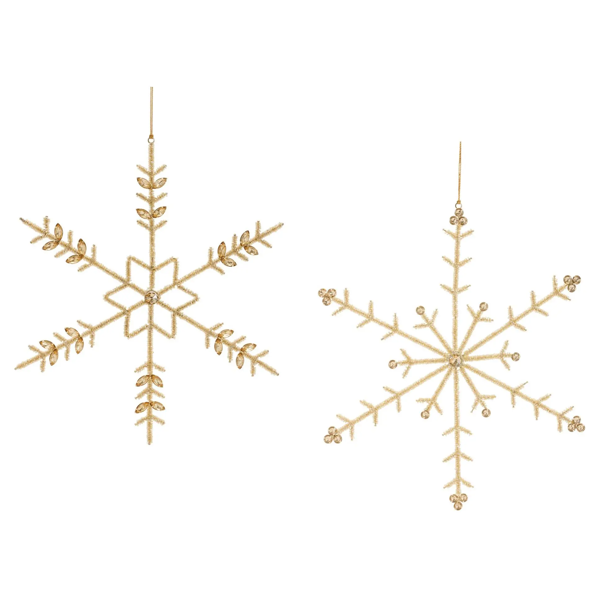 Melrose Beaded Snowflake Ornament (Set of 6)
