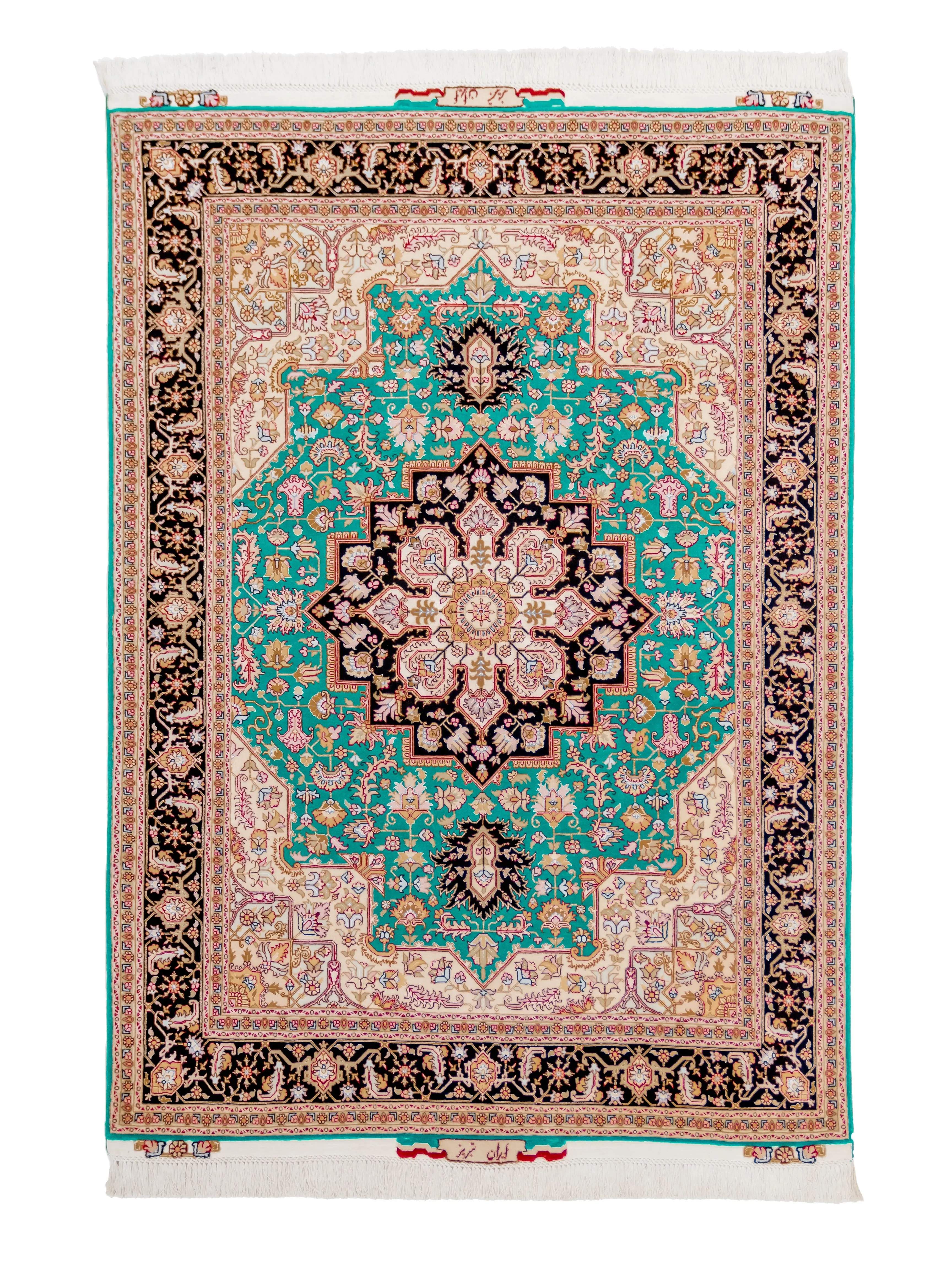726 - Persian Tabriz Handmade Rug