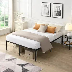 Metal Bed Frame Twin/Full/Queen/King Size Bed Frame, Heavy Duty Metal Platform Bed Frame, 15.9" Underbed Storage, Headboard Compatible, Quick & Easy Assembly, No Noise, 1000lbs Capacity, Black
