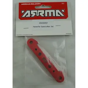 Arrma Red Anodized Aluminum Rear Suspension Mount ARA330557