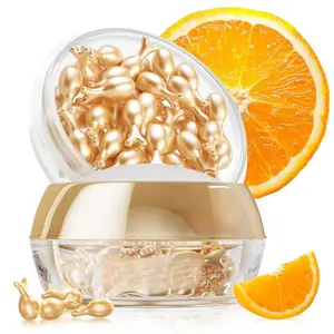 Vitamin C Super Serum for Face Anti Aging with Vitamin E Niacinamide & Camellia Oil Capsules for Even Skin Tone Reduce Wrinkles Moisturize Travel Friendly Hydrating Daily Skincare Treatment - Moisturizing