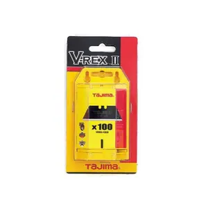 TAJIMA VRB2-100B V-REX II Premium Tempered Steel Utility Knife Blades 100COUNT