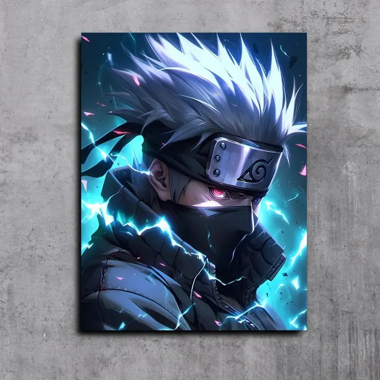 Kakashi Hatake Naruto - Right Print Poster No Framed