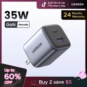 UGREEN Nexode 35W Super Fast Charger. Fits iPhone 17,16,15 Pro Max, Samsung S25 Ultra & more. GaN tech. Charging wonder!--#SummerVibes,mothersdaygift