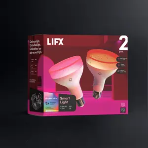 LIFX SuperColor BR30 Smart Light 2-Pack - 1100 Lumens
