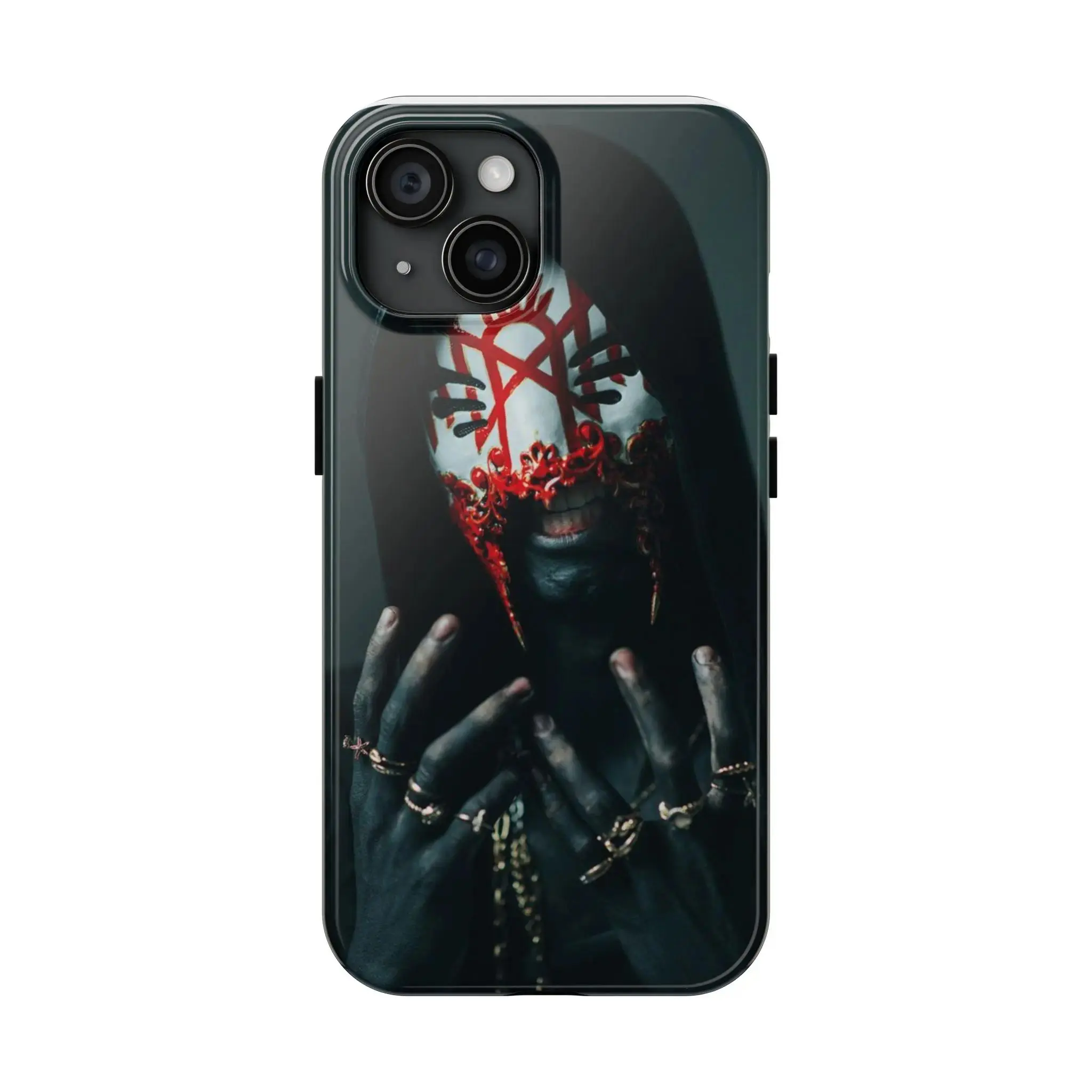 Vessel Body Sleep Token Protective Cellphone Case - Hyperrealism, Glam, Elegant Art Accessory, Shockproof Cover for iPhone 13/14/15/16/17 Handheld Devices, Casing