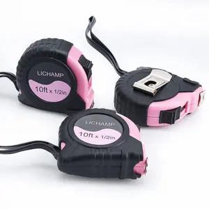 Small Tape Measure 10 Feet, Pink Tape Measure Mini 3 Pack 10ft x 1/2in with 1/8 Fractions, 0310PK