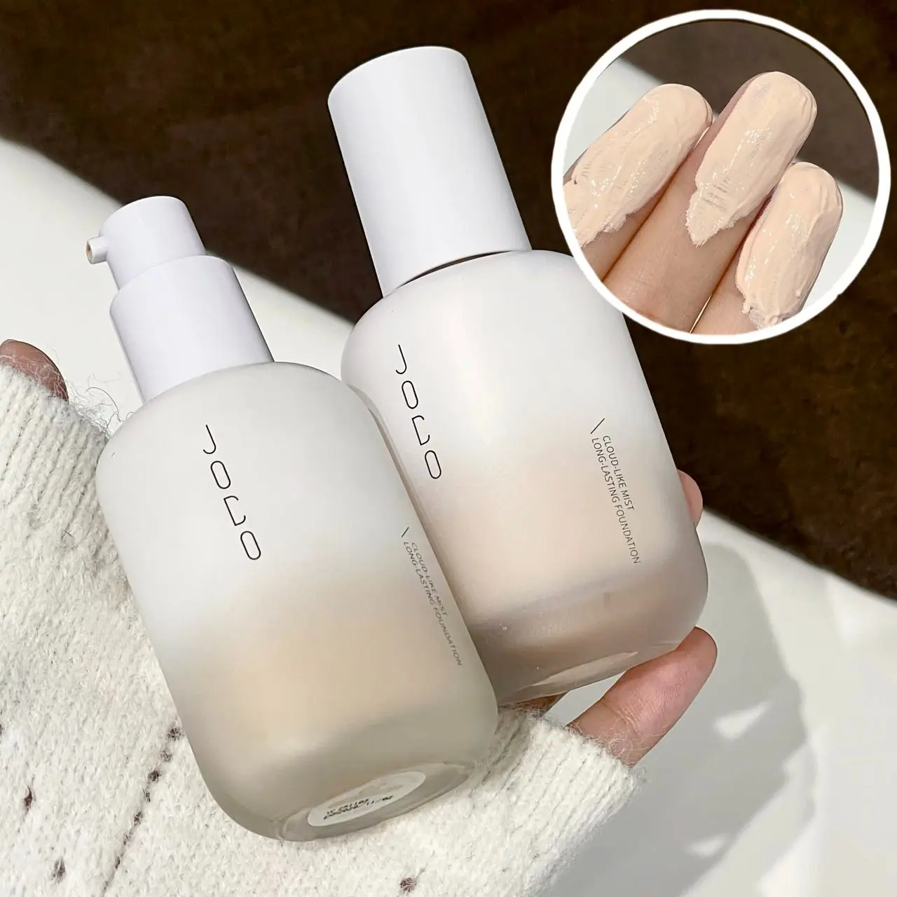 Joco Cloud Mist Long-Lasting Foundation, Concealer, Waterproof Sweatproof, Even Skin Tone, Natural Finish, Hydrating, Moisturizing, High Coverage, No Powder Build-Up