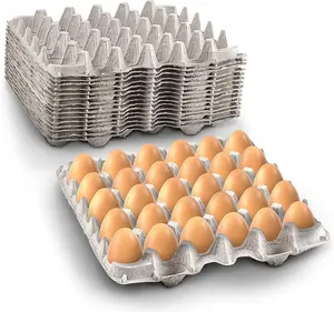 MT Products Natural Pulp Flat Egg Cartons | Stores 30 Large to Small Eggs