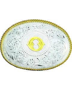 Montana Silversmiths Men's Engraved Initial O Western Belt Buckle - 700O