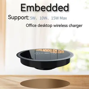 Invisible Wireless Charger Pad, Under Desk Charging Station for iPhone Samsung Lg Google Pixel, Essential Desktop Accessory, Smartphone Charger