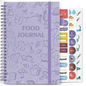 Food Journal for Women Weight Loss Journal Wellness Meal Planner A5 Size Food Dairy Calories Counter Book Hardcover Workout Planner Tracking Progress Undated