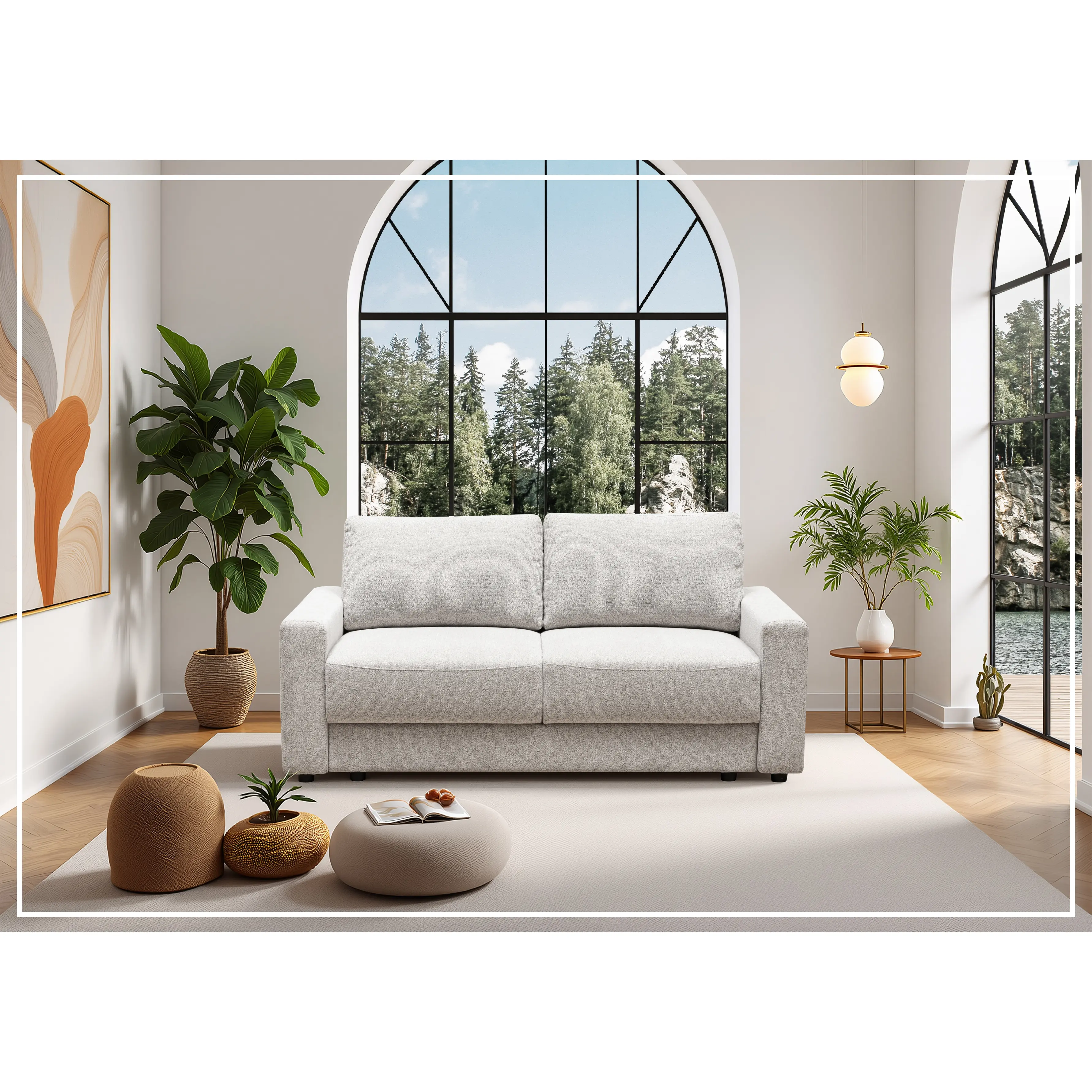 Klaussner Beltoni 2-Seater Sleeper Sofa with Easy Lift Mechanism